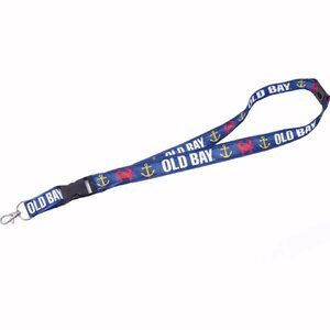 Old Bay Crab and Anchor Keyring and ID Lanyard - NEW Fast Ship